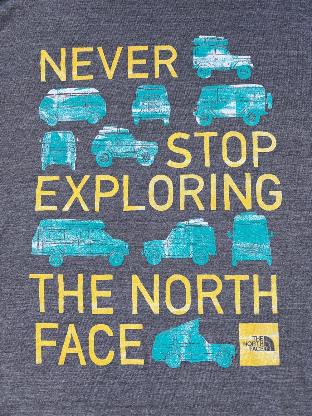 Men’s North Face Gray Short Sleeve Tee Graphic Tee SZ L - Picture 3 of 5